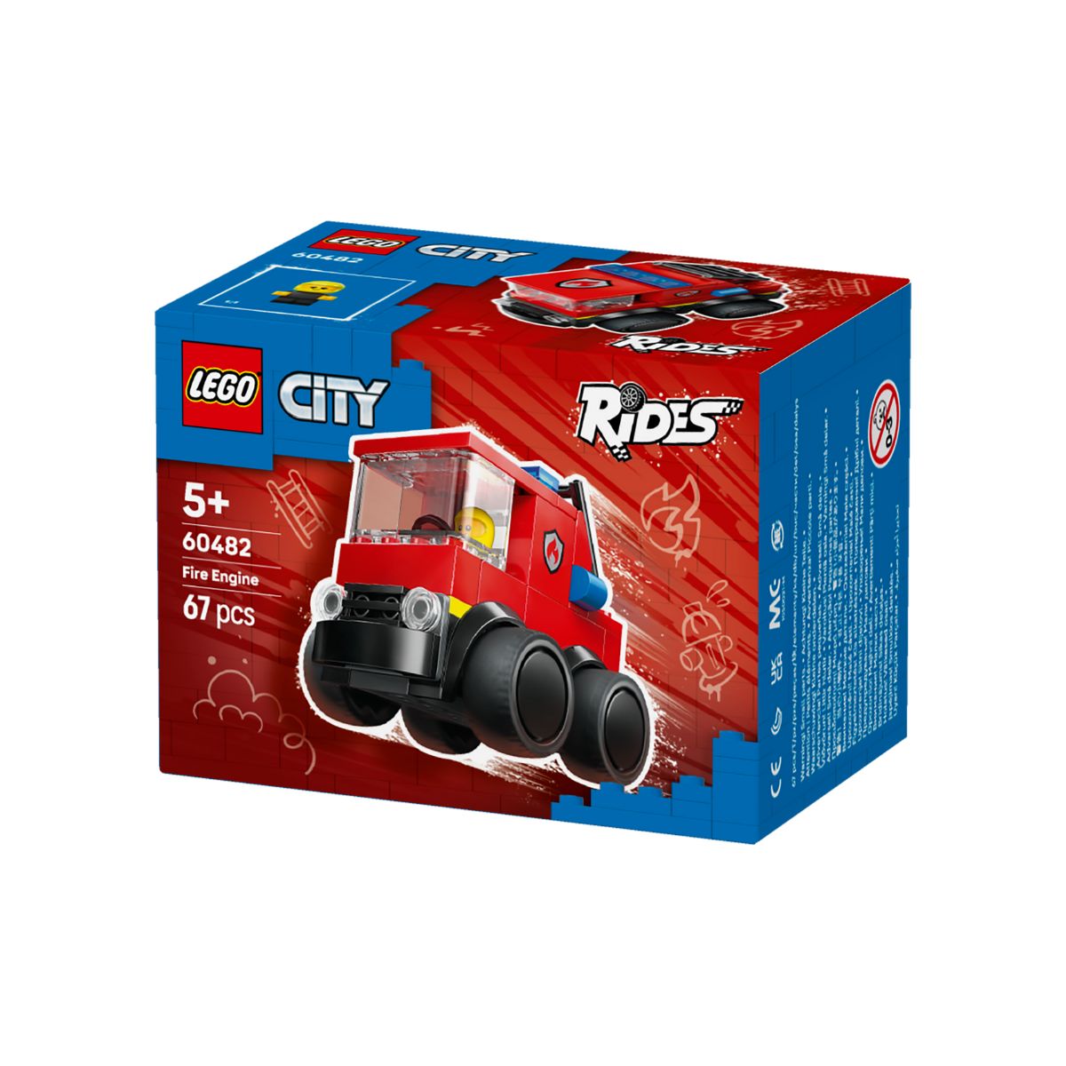 Đồ Chơi Lắp Ráp Rides - Xe Tải Cứu Hỏa LEGO CITY 60482