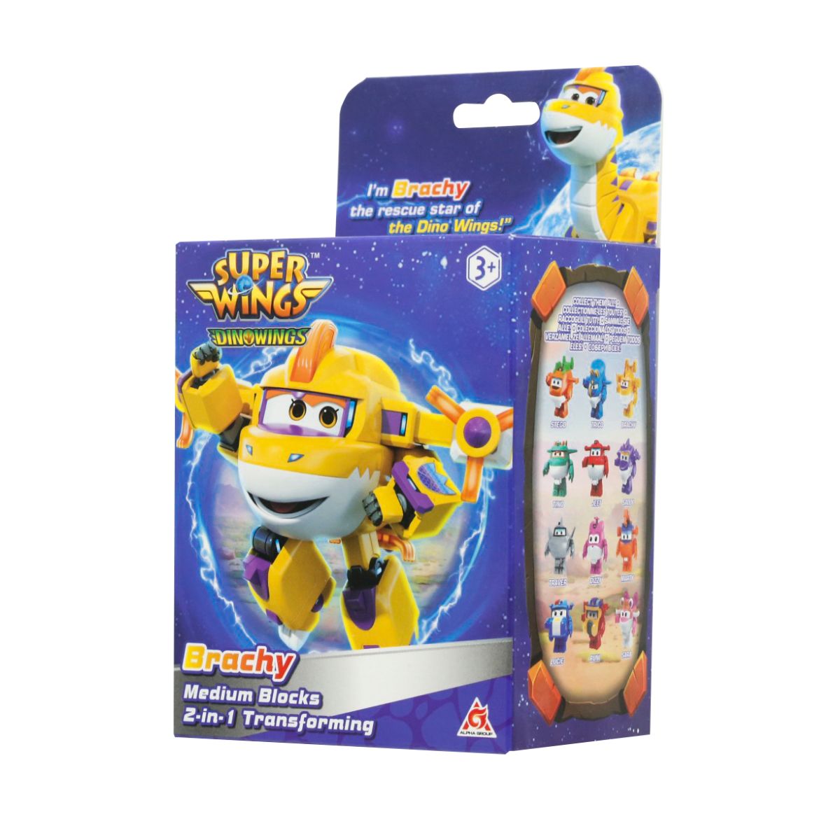 Đồ Chơi Lắp Ráp Robot Biến Hình Khủng Long Brachy Cứu Hộ SUPERWINGS EU380520-4