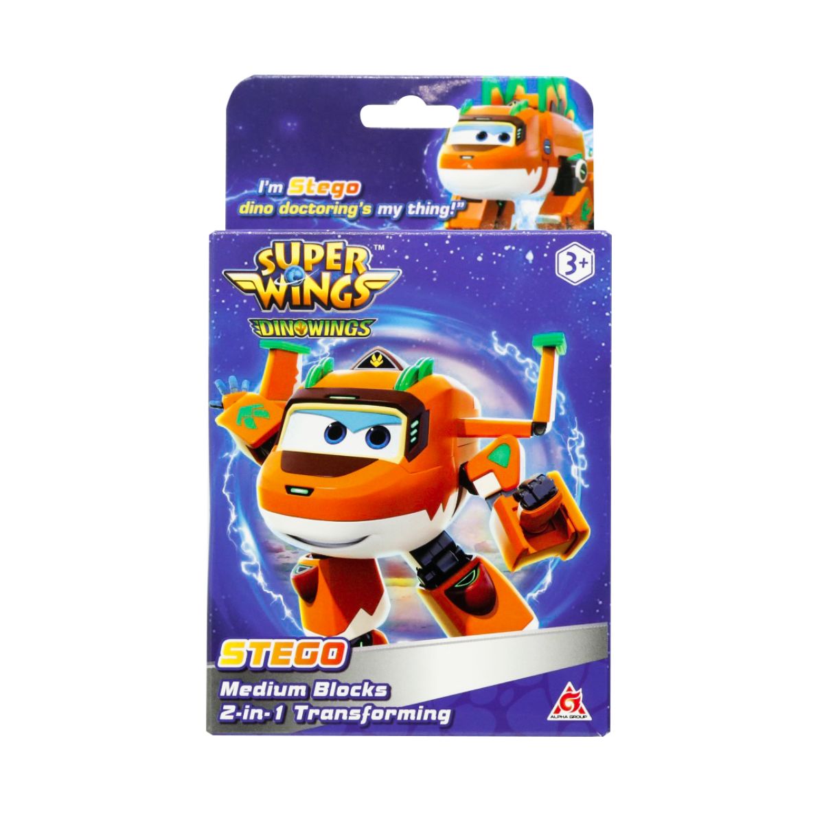 Đồ Chơi Lắp Ráp Robot Biến Hình Khủng Long Stego Bác Sĩ SUPERWINGS EU380520-2