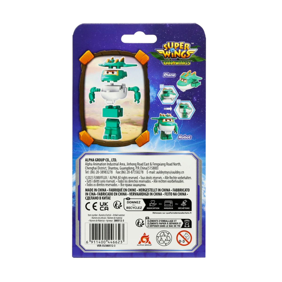 Đồ Chơi Lắp Ráp Robot Biến Hình Máy Bay Tino Huyền Thoại SUPERWINGS EU380512-3