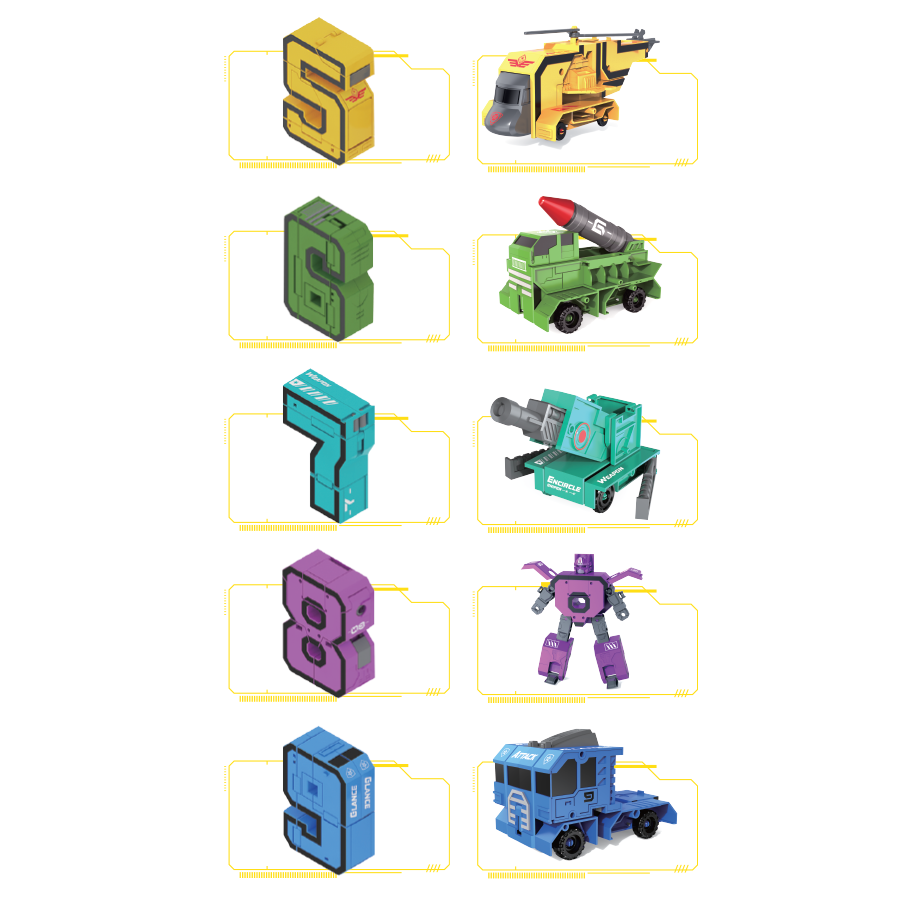 Đồ Chơi Lắp Ráp Robot Số Học Từ 5-9 VECTO VT188-2