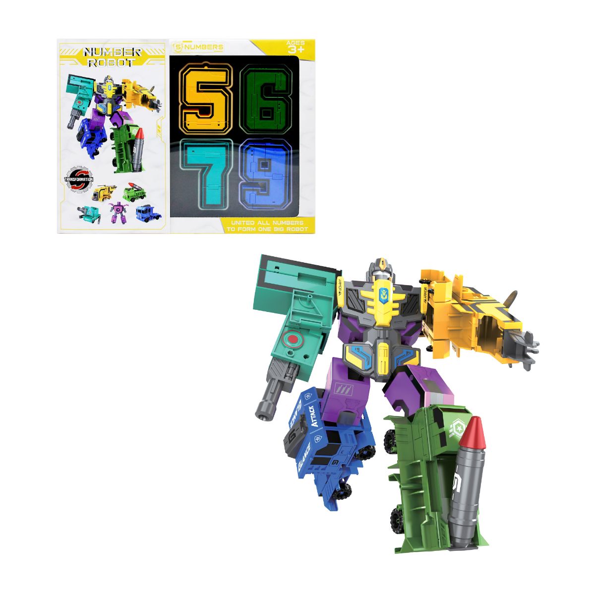 Đồ Chơi Lắp Ráp Robot Số Học Từ 5-9 VECTO VT188-2