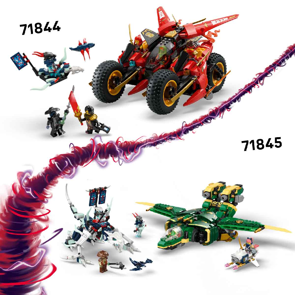 Đồ Chơi Lắp Ráp Rogue Và Cỗ Máy Rồng Chiến Đấu LEGO NINJAGO 71843 (584