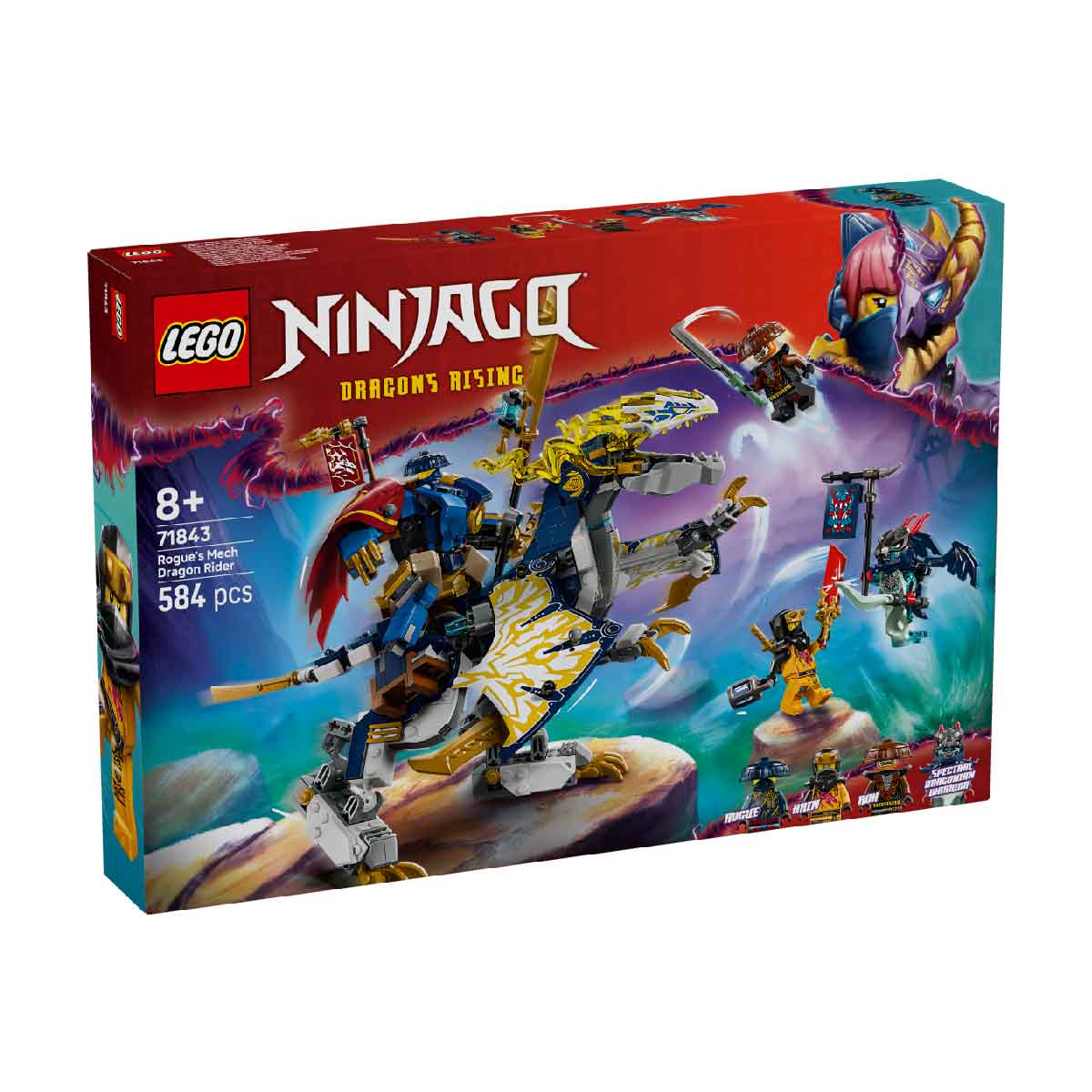 Đồ Chơi Lắp Ráp Rogue Và Cỗ Máy Rồng Chiến Đấu LEGO NINJAGO 71843