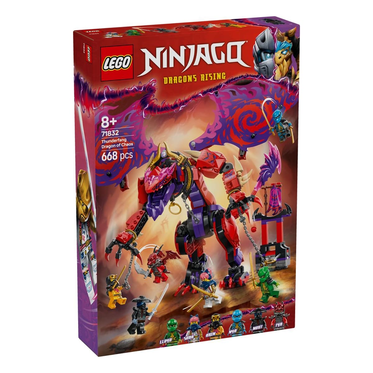 Đồ Chơi Lắp Ráp Rồng Thần Sức Mạnh Thunderfang LEGO NINJAGO 71832 (668