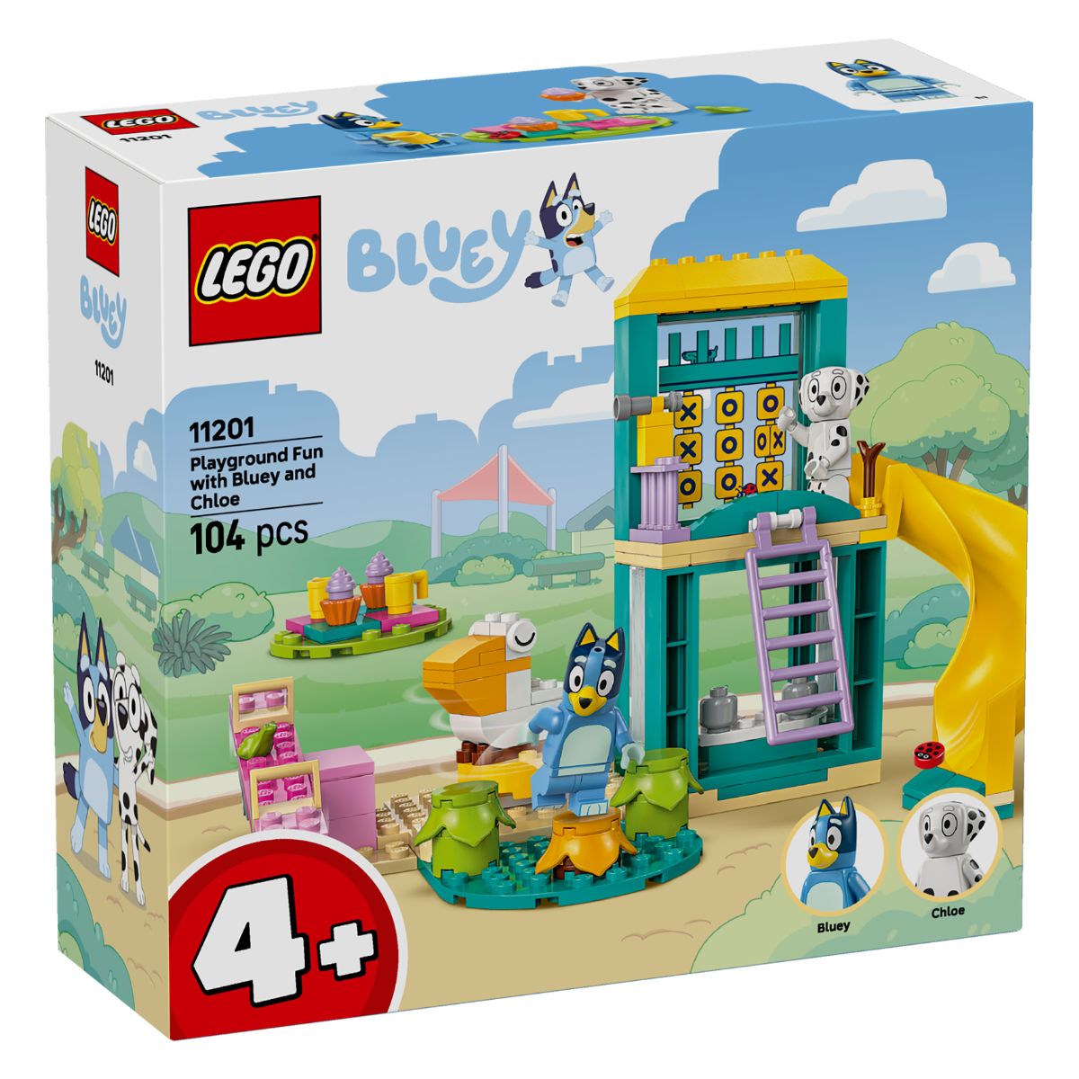 Đồ Chơi Lắp Ráp Sân Chơi Vui Nhộn Của Bluey Và Chloe LEGO BLUEY 11201 (104 Chi Tiết)