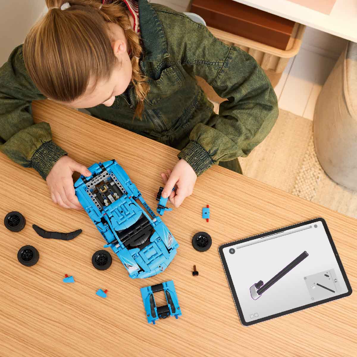 Đồ Chơi Lắp Ráp Siêu Xe Corvette Stingray Xanh Dương LEGO TECHNIC 42217-LG