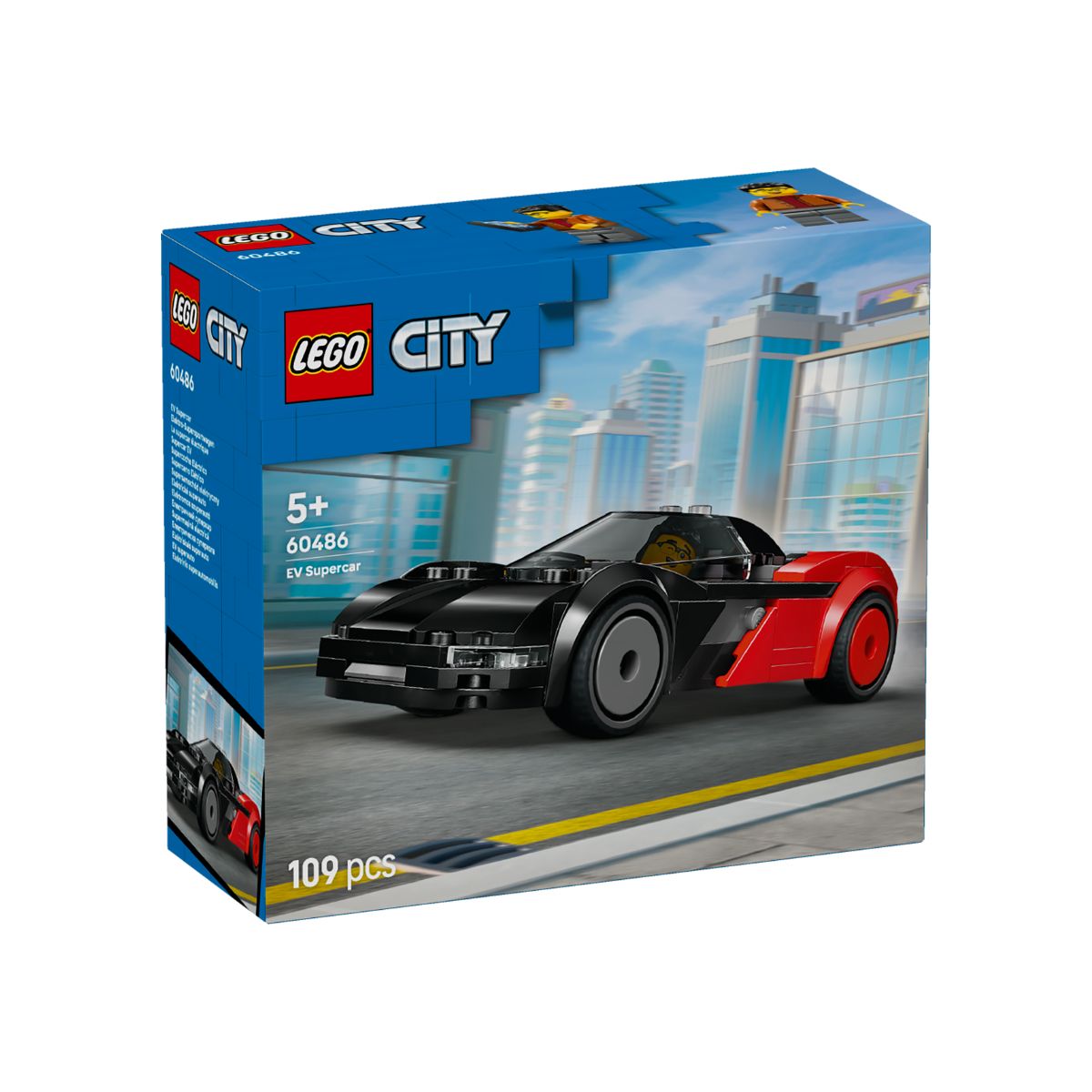 Đồ Chơi Lắp Ráp Siêu Xe Thể Thao Điện EV LEGO CITY 60486