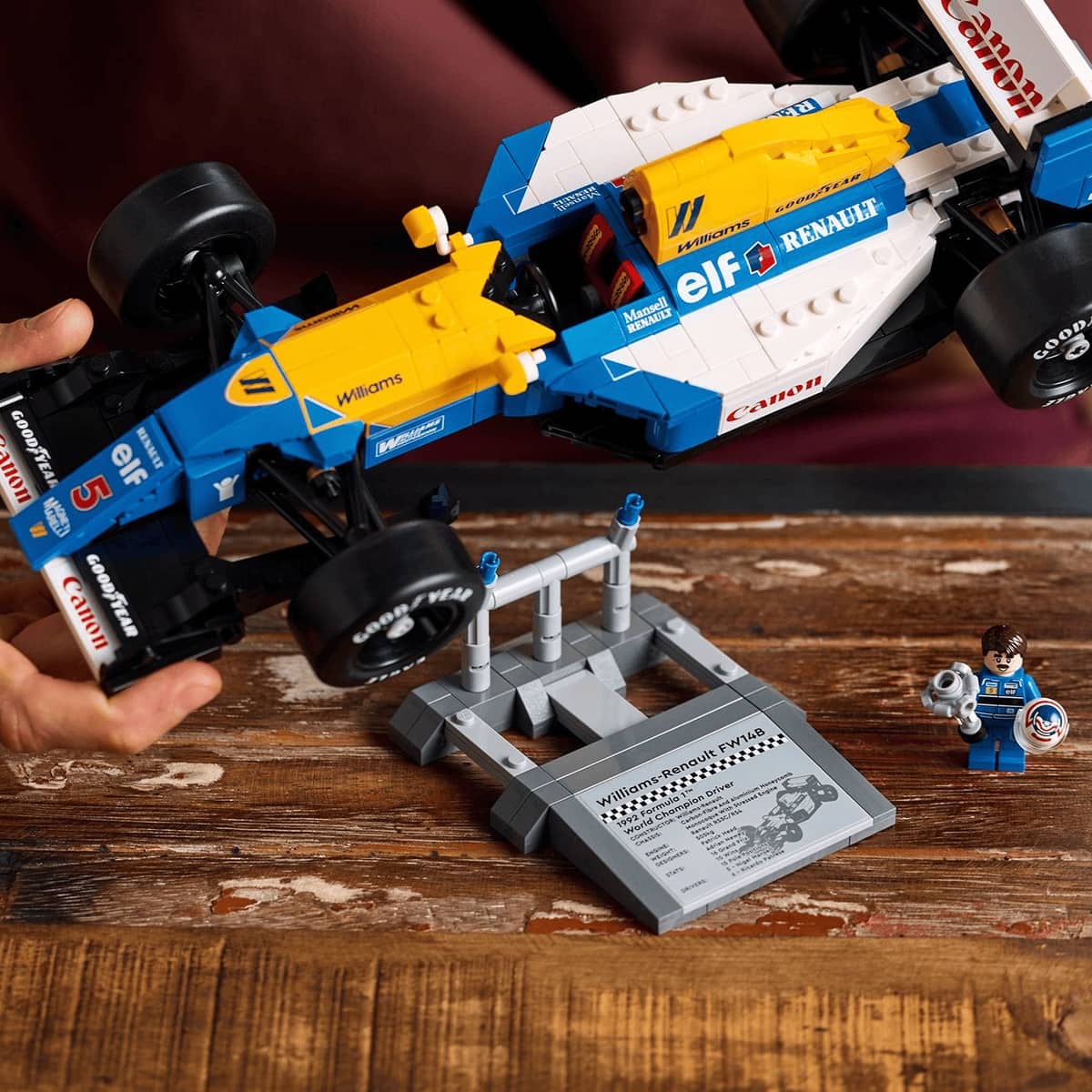 Đồ Chơi Lắp Ráp Siêu Xe Williams Racing Fw14b Và Nigel Mansell LEGO ICONS 10353 (799 chi tiết)