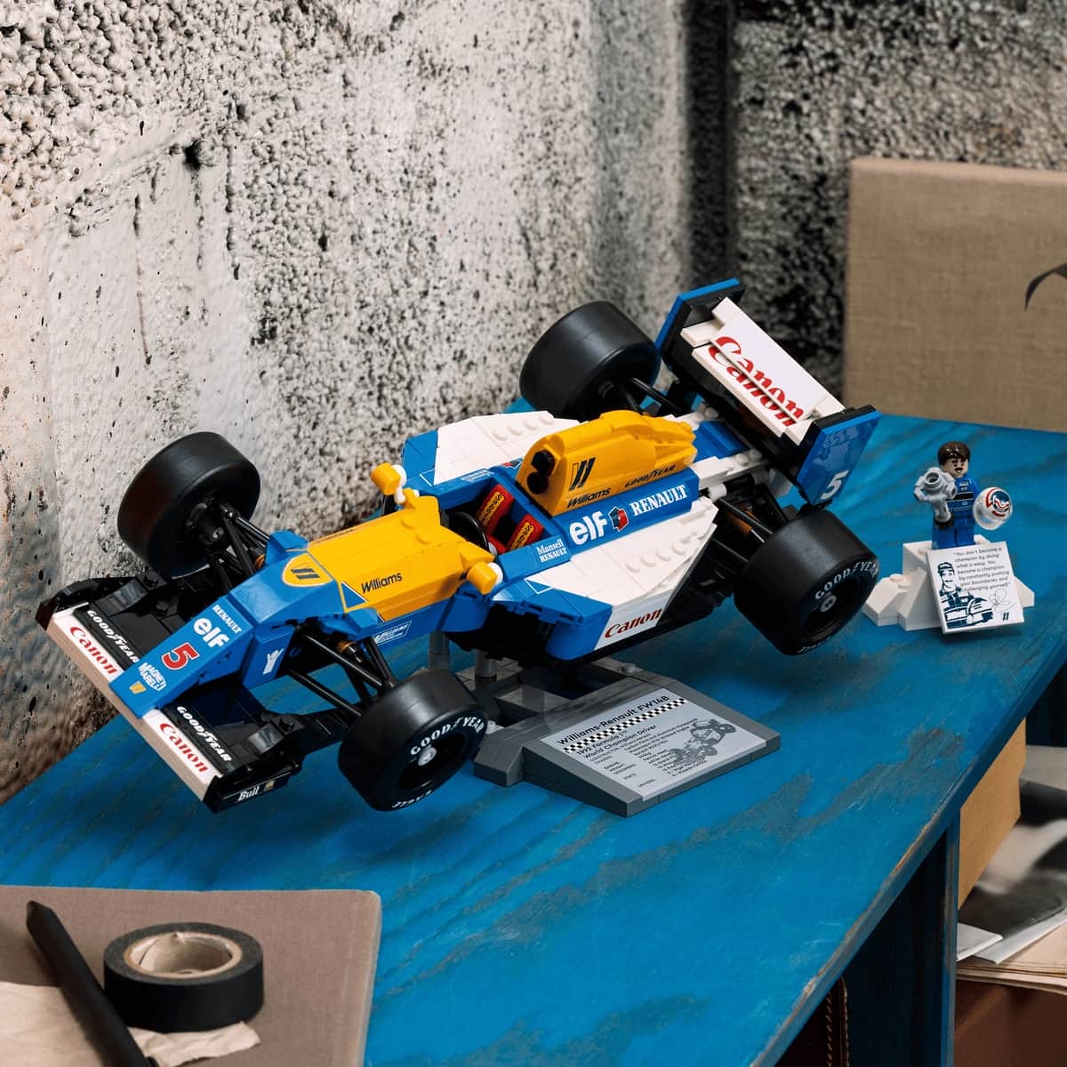 Đồ Chơi Lắp Ráp Siêu Xe Williams Racing Fw14b Và Nigel Mansell LEGO ICONS 10353 (799 chi tiết)