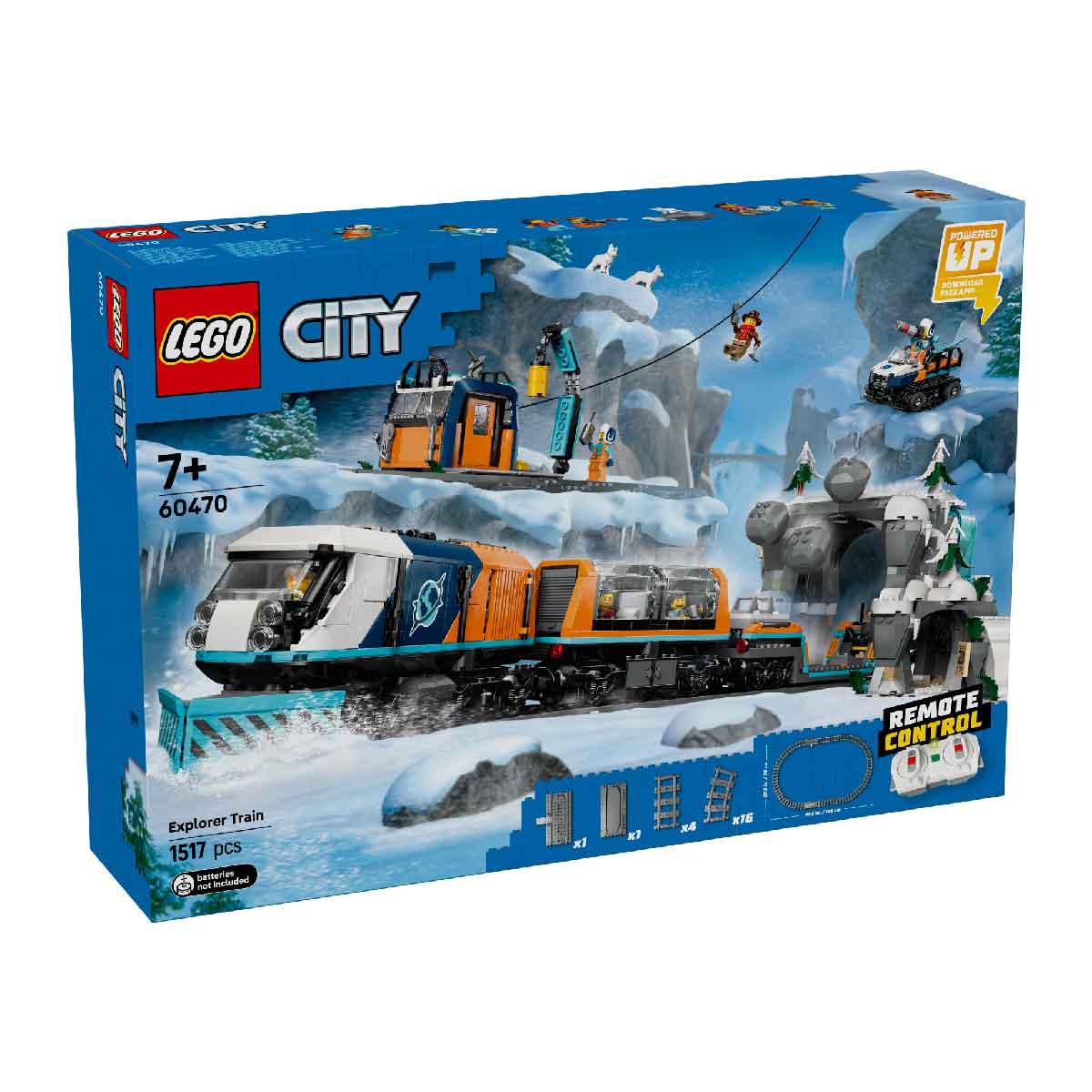 Đồ Chơi Lắp Ráp Tàu Lửa Khám Phá Bắc Cực LEGO CITY 60470