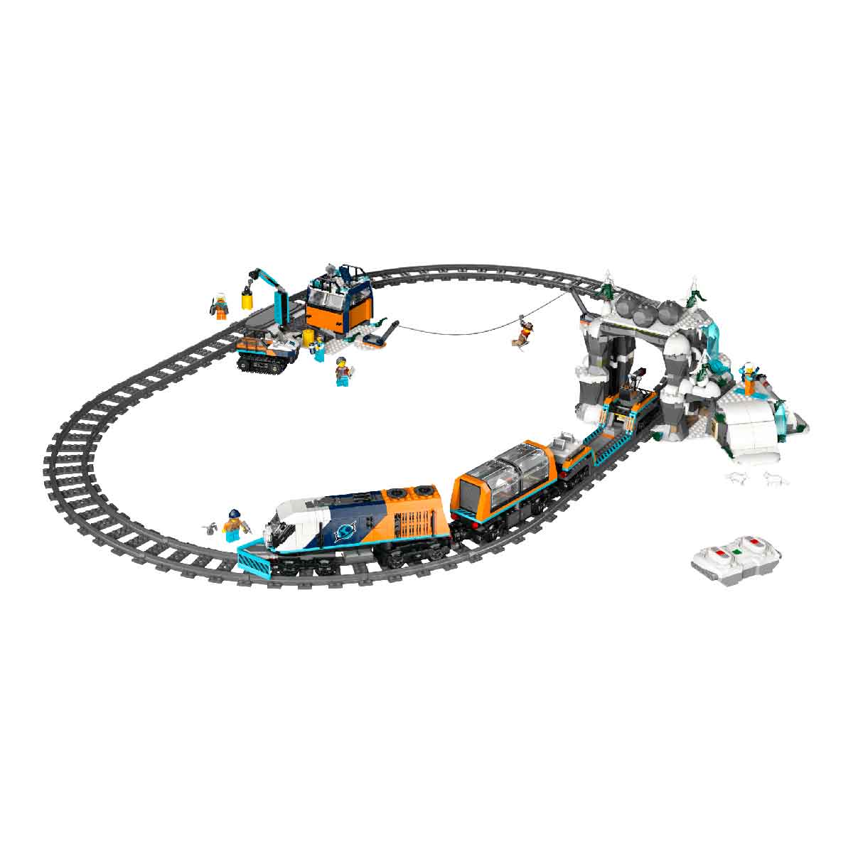 Đồ Chơi Lắp Ráp Tàu Lửa Khám Phá Bắc Cực LEGO CITY 60470