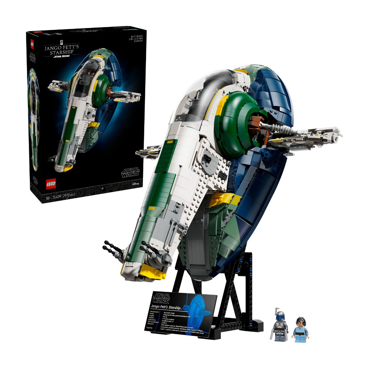 Đồ Chơi Lắp Ráp Tàu Vũ Trụ Lớp Firespray Của Jango Fett LEGO STAR WARS 75409