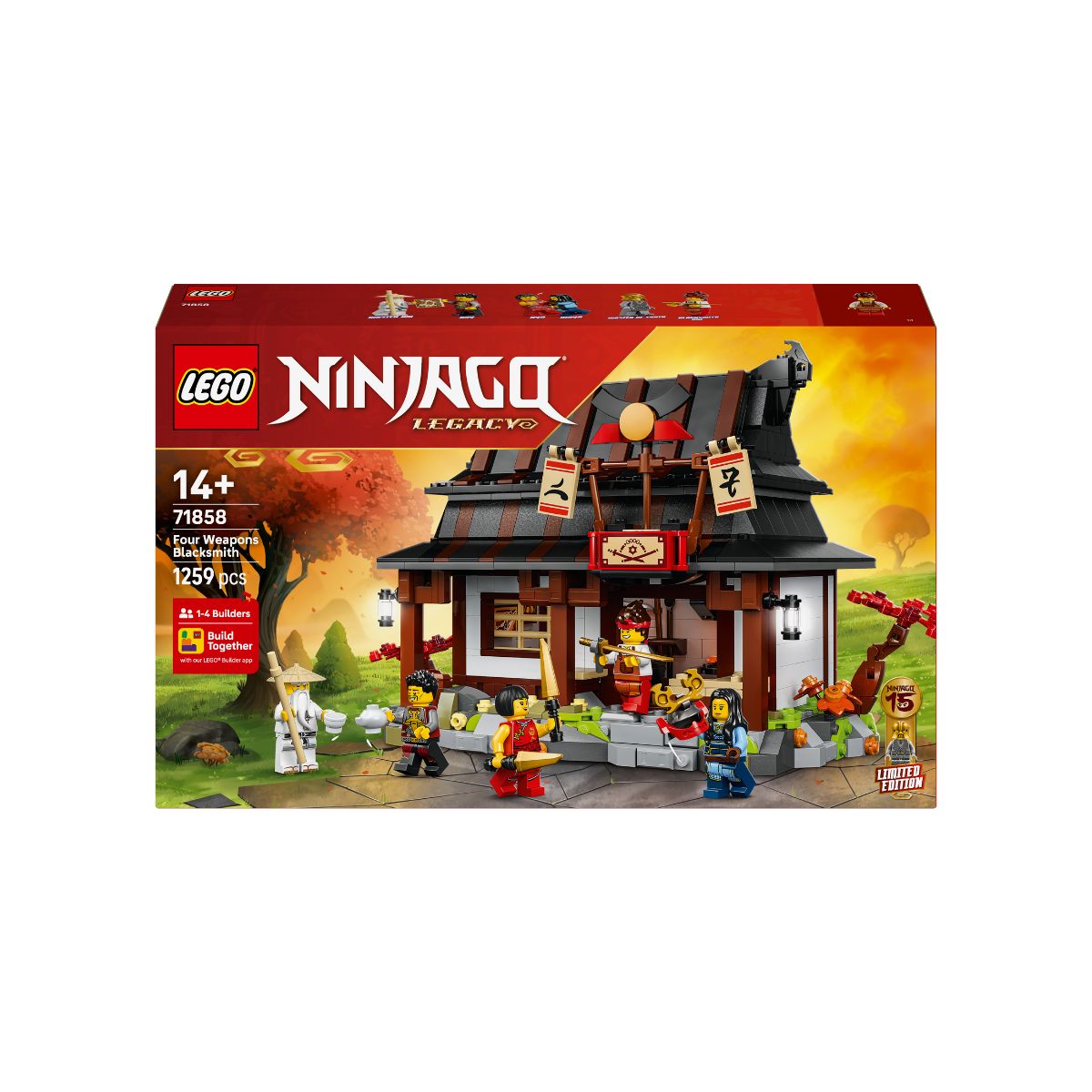 Đồ Chơi Lắp Ráp Thợ Rèn Bốn Vũ Khí – Kỷ Niệm 15 Năm LEGO NINJAGO 71858