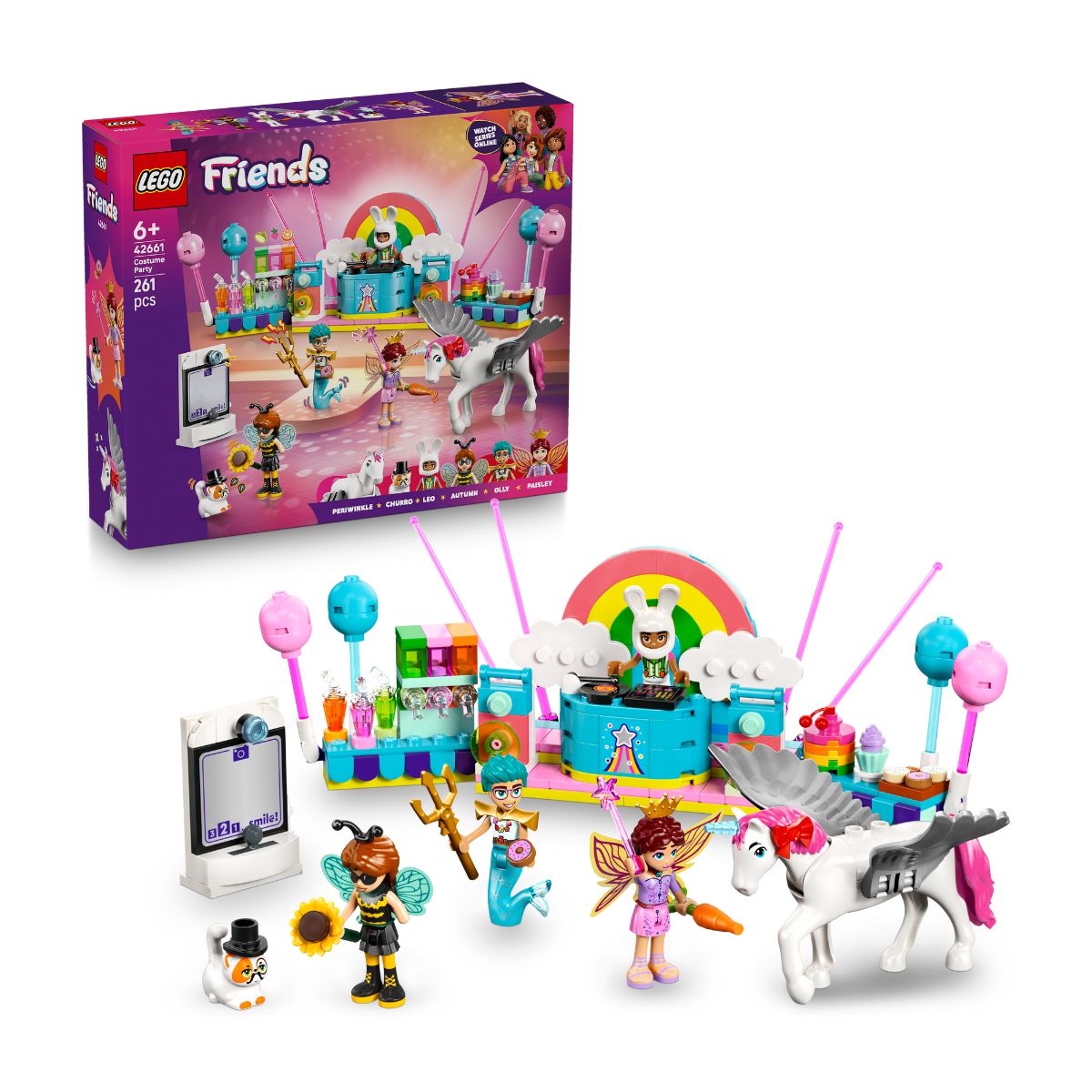 Đồ Chơi Lắp Ráp Tiệc Hóa Trang Chủ Đề Kỳ Lân Và Tiên Lego Friends 42661
