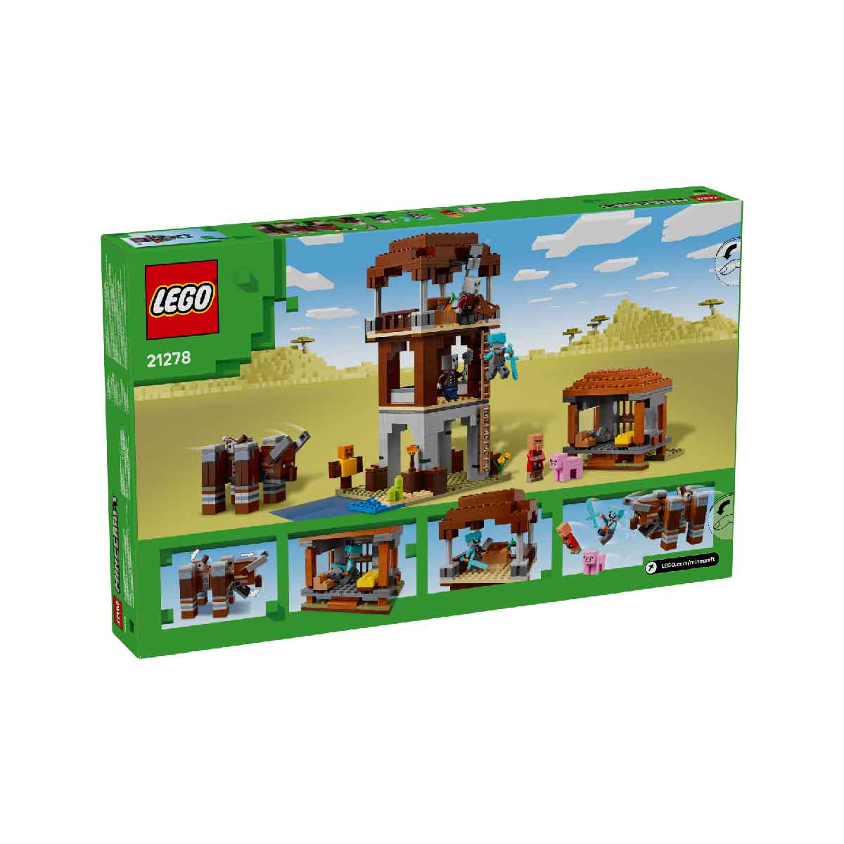 Đồ Chơi Lắp Ráp Trạm Canh Của Kẻ Cướp Và Quái Thú Ravager LEGO MINECRAFT 21278