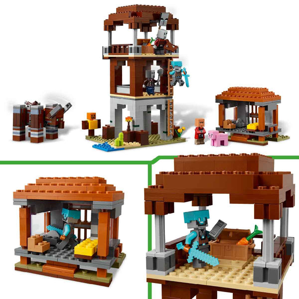 do-choi-lap-rap-tram-canh-cua-ke-cuop-va-quai-thu-ravager-lego-minecraft-21278-05