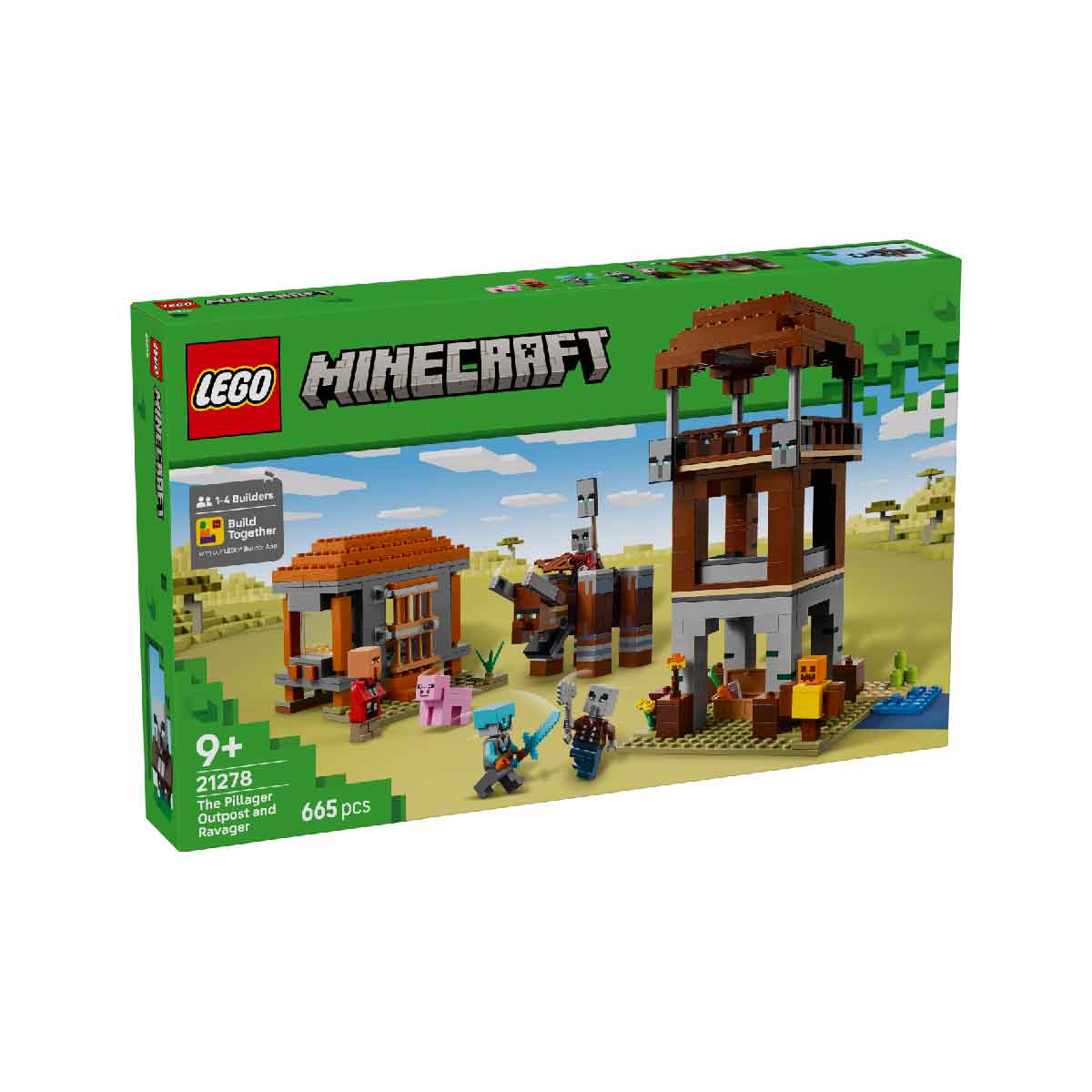 Đồ Chơi Lắp Ráp Trạm Canh Của Kẻ Cướp Và Quái Thú Ravager LEGO MINECRAFT 21278