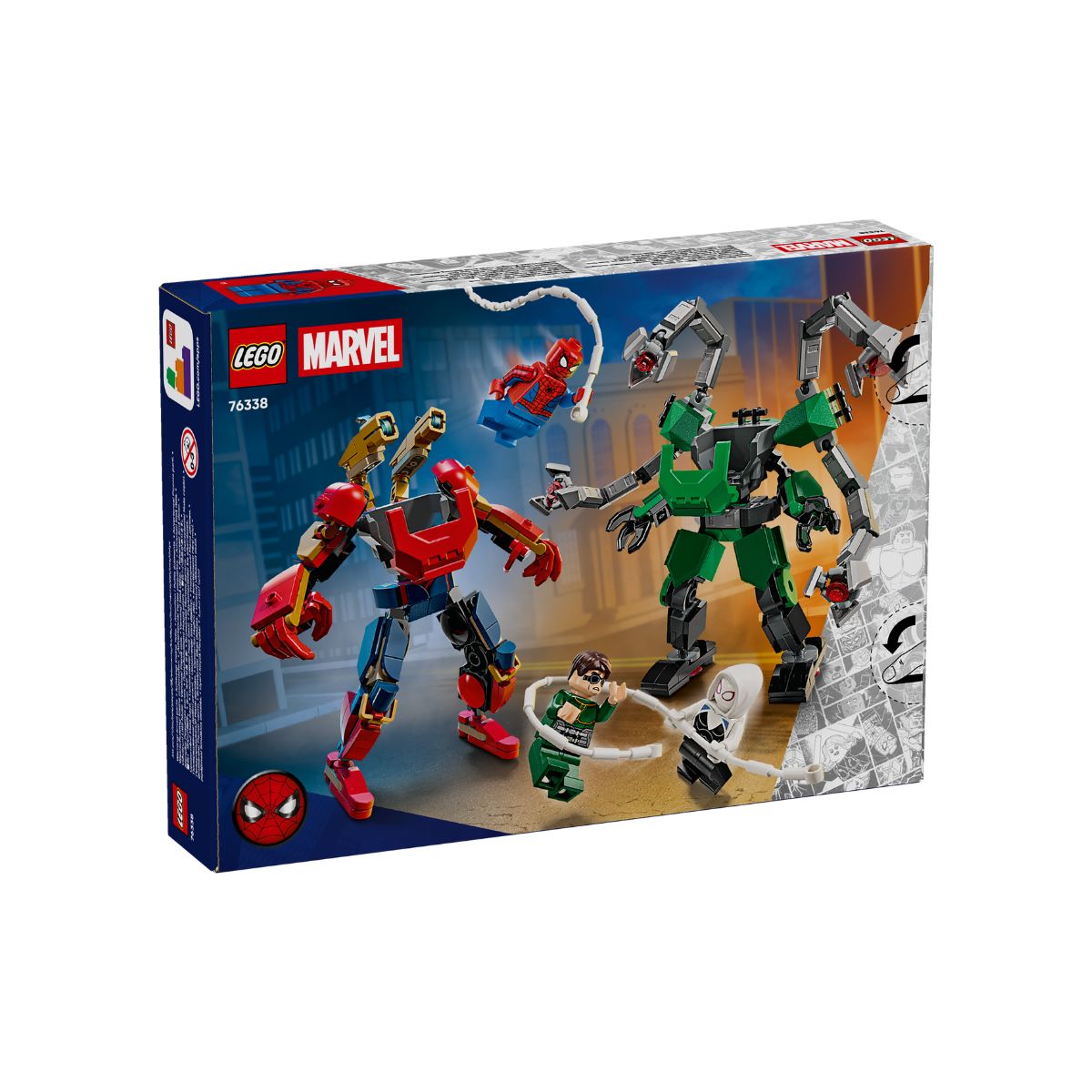 Đồ Chơi Lắp Ráp Trận Chiến Mech: Spider-Man Và Doc Ock LEGO SUPERHEROES 76338