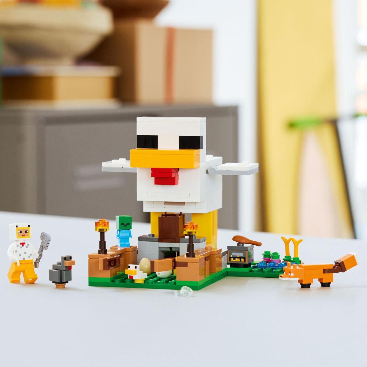 Đồ Chơi Lắp Ráp Trang Trại Gà LEGO MINECRAFT 21585