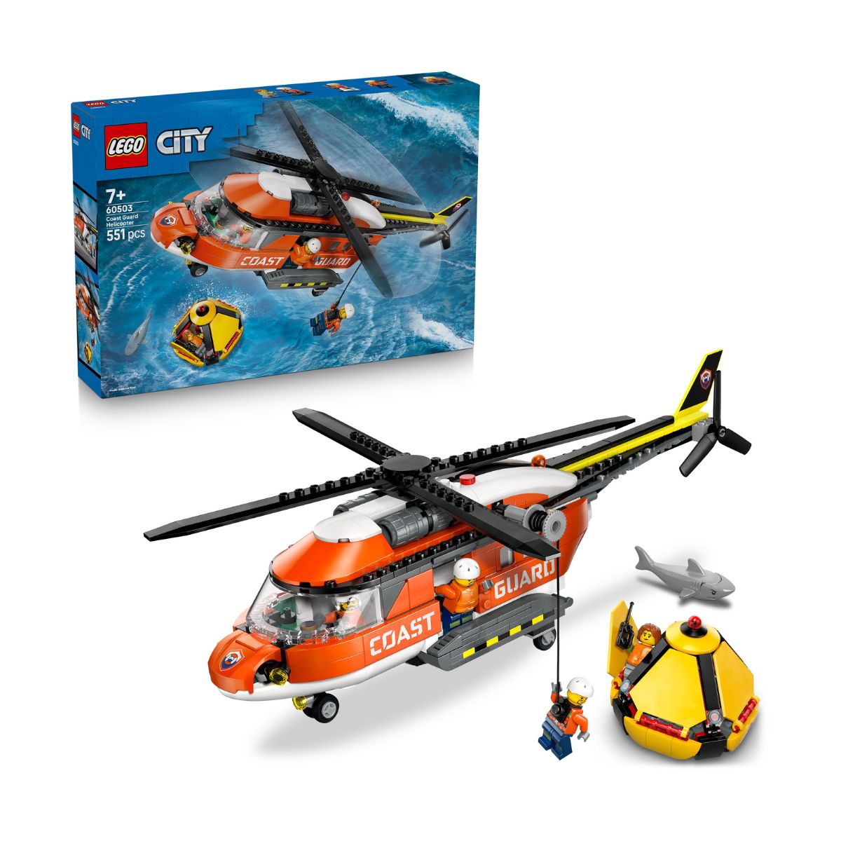 Đồ Chơi Lắp Ráp Trực Thăng Bảo Vệ Bờ Biển LEGO CITY 60503