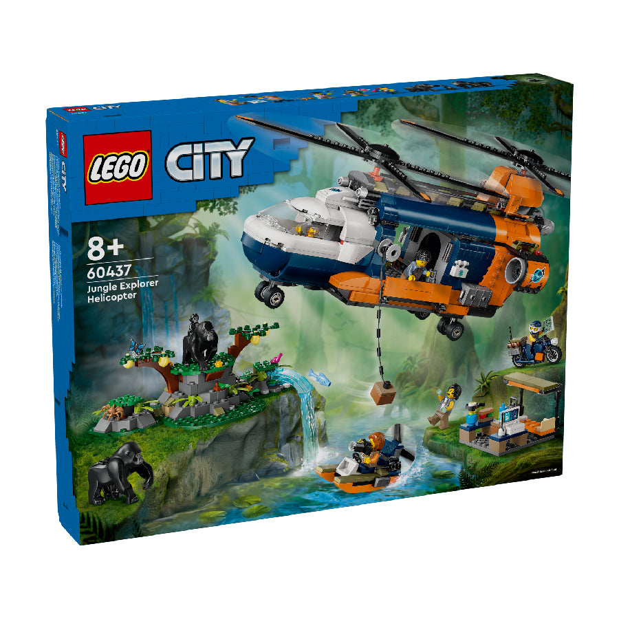 LEGO CITY 60437 Climbing Team Rescue Helicopter Assembly Toy (881 parts)