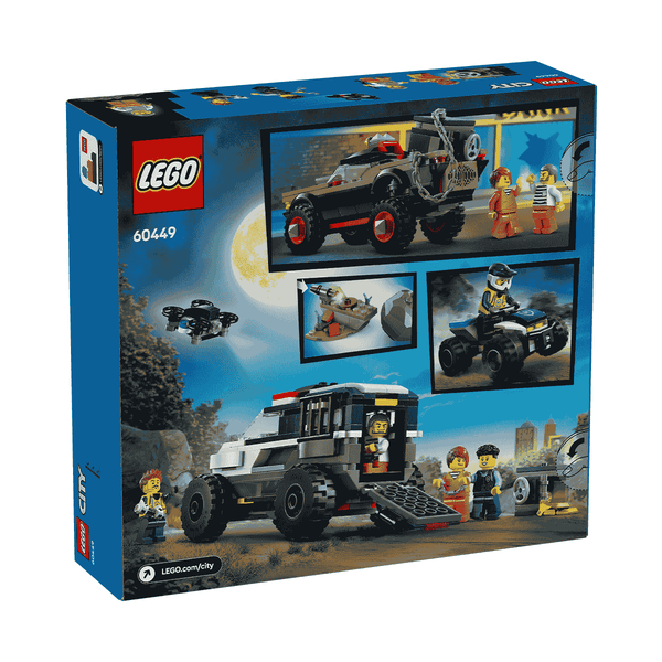Đồ Chơi Lắp Ráp Truy Đuổi Cảnh Sát Xe Địa Hình LEGO CITY 60449 (467 ch