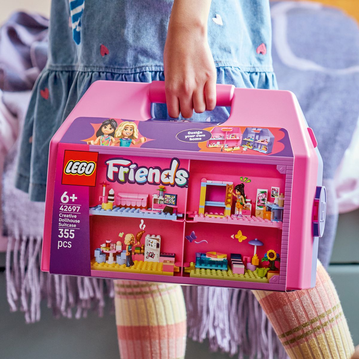 Đồ Chơi Lắp Ráp Vali Ngôi Nhà Búp Bê Sáng Tạo LEGO FRIENDS 42697 (355 Chi Tiết)