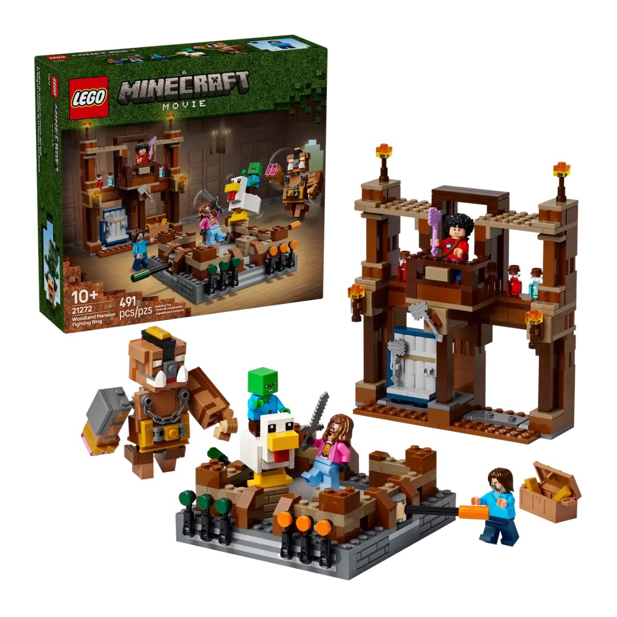 Đồ Chơi Lắp Ráp Võ Đài Chiến Đấu Woodland Mansion LEGO MINECRAFT 21272
