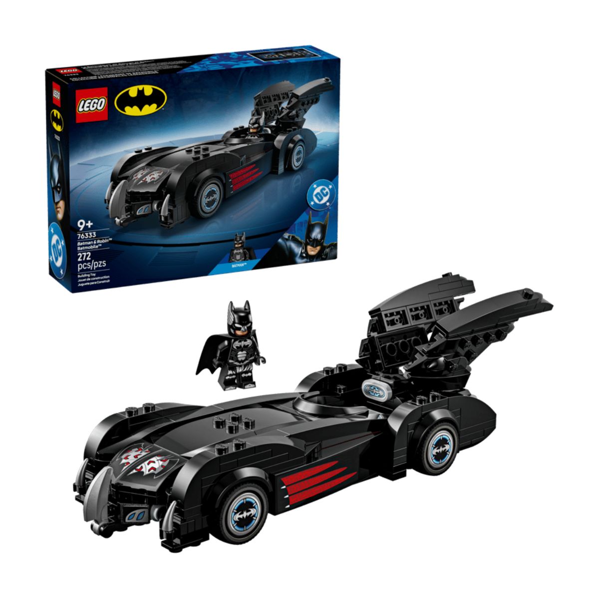 Đồ Chơi Lắp Ráp Xe Batman & Robin Batmobile LEGO SUPERHEROES 76333