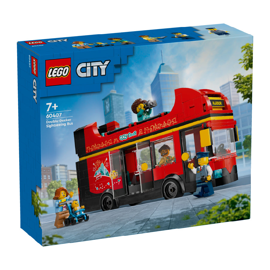 Đồ Chơi Lắp Ráp Xe Buýt Hai Tầng Màu Đỏ Lego City 60407 (384 Chi Tiết)