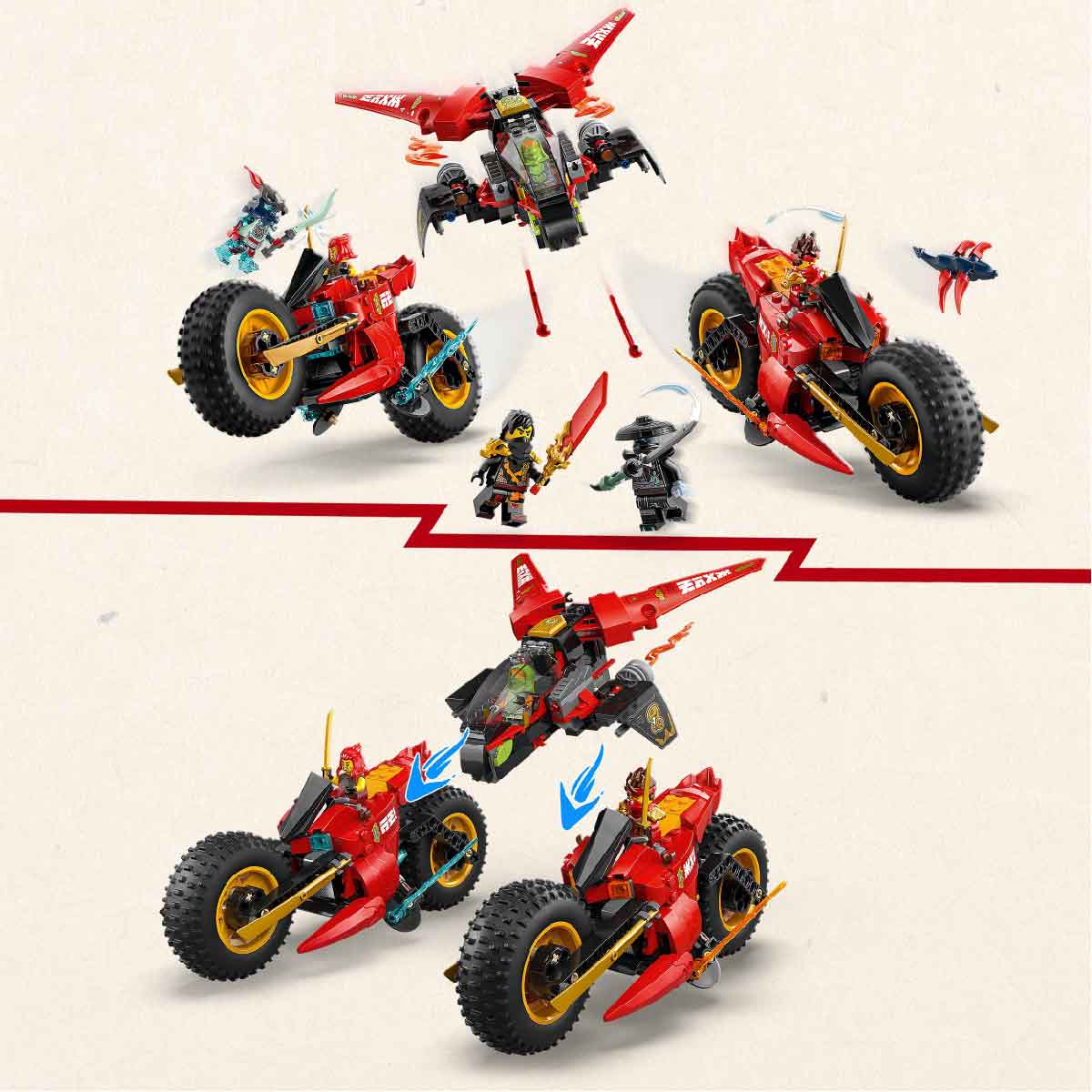 Đồ Chơi Lắp Ráp Xe Chiến Đấu Ninja Siêu Tốc LEGO NINJAGO 71844