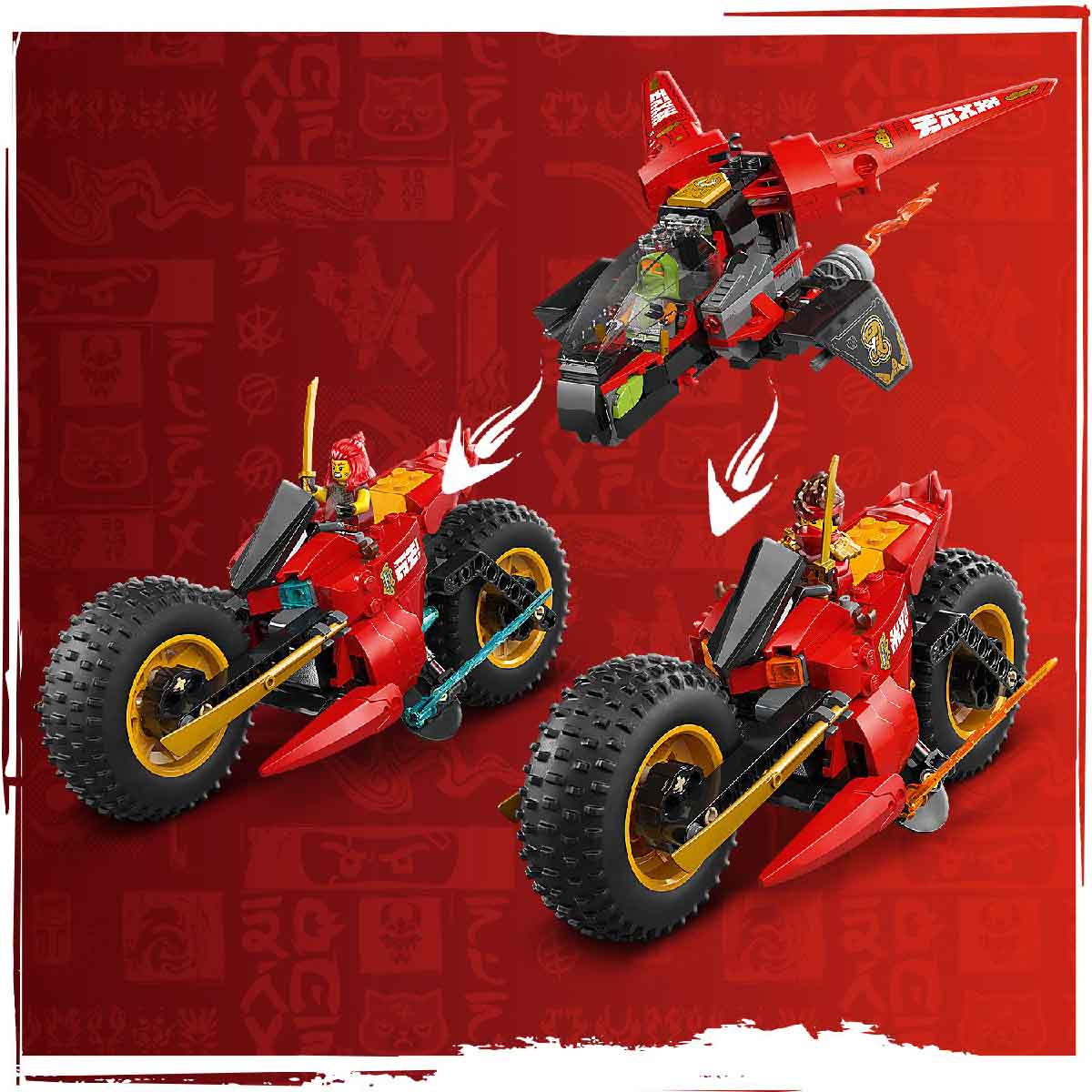 Đồ Chơi Lắp Ráp Xe Chiến Đấu Ninja Siêu Tốc LEGO NINJAGO 71844