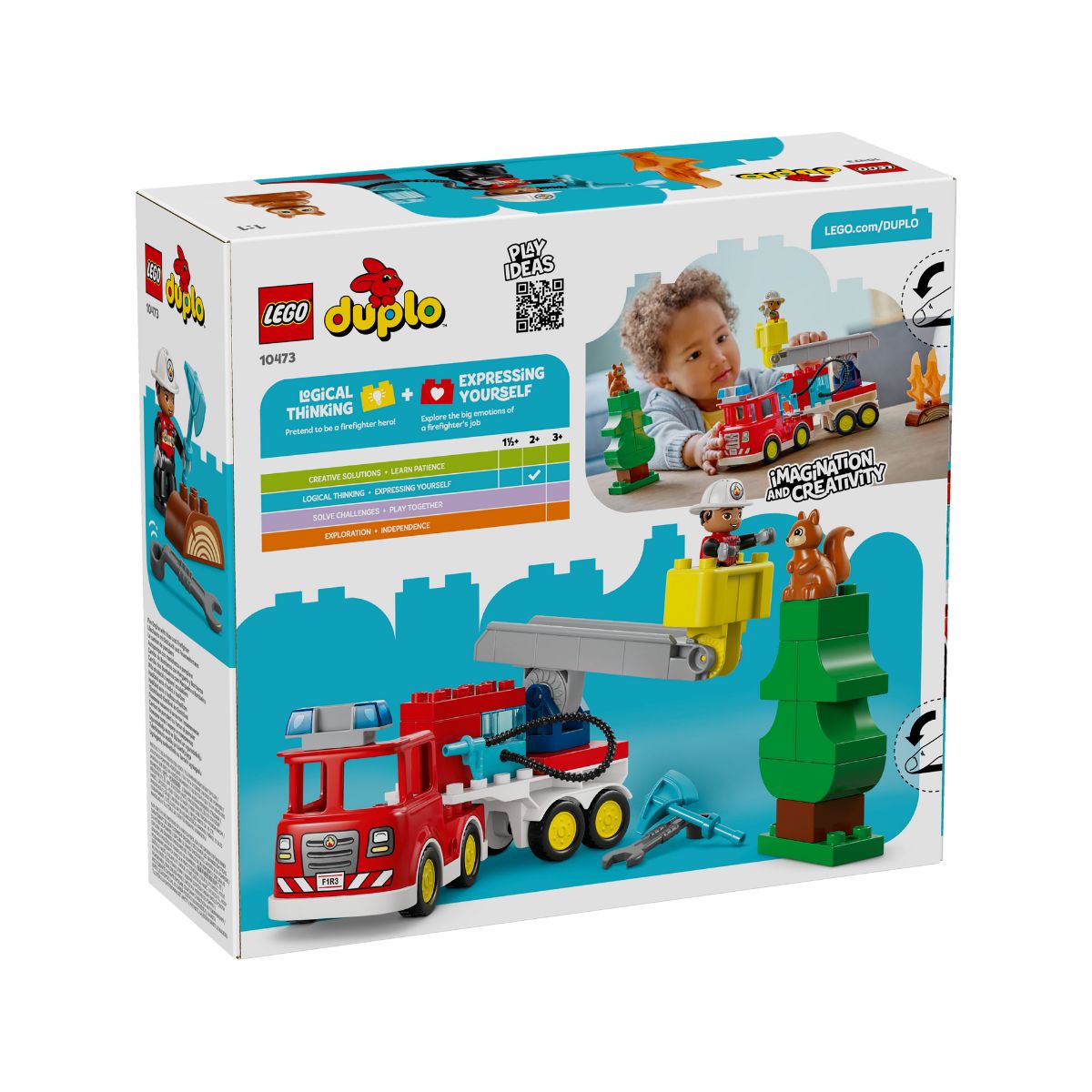 LEGO DUPLO Fire Engine with Water Sprayer and Firefighter 10473 