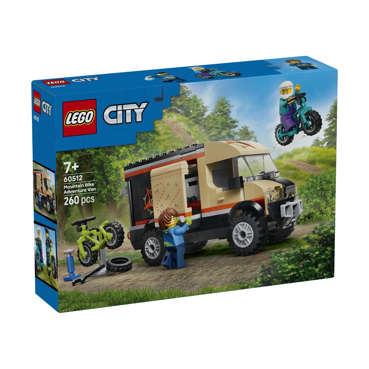 Đồ Chơi Lắp Ráp Xe Dã Ngoại Chở Xe Đạp Địa Hình LEGO CITY 60512 (260 chi tiết)
