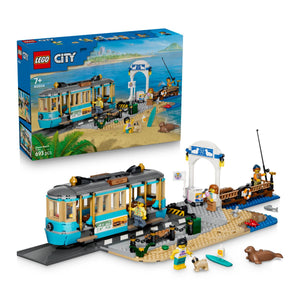 LEGO City Vintage Seaside Tram Building Set 60506 (693 Pieces)