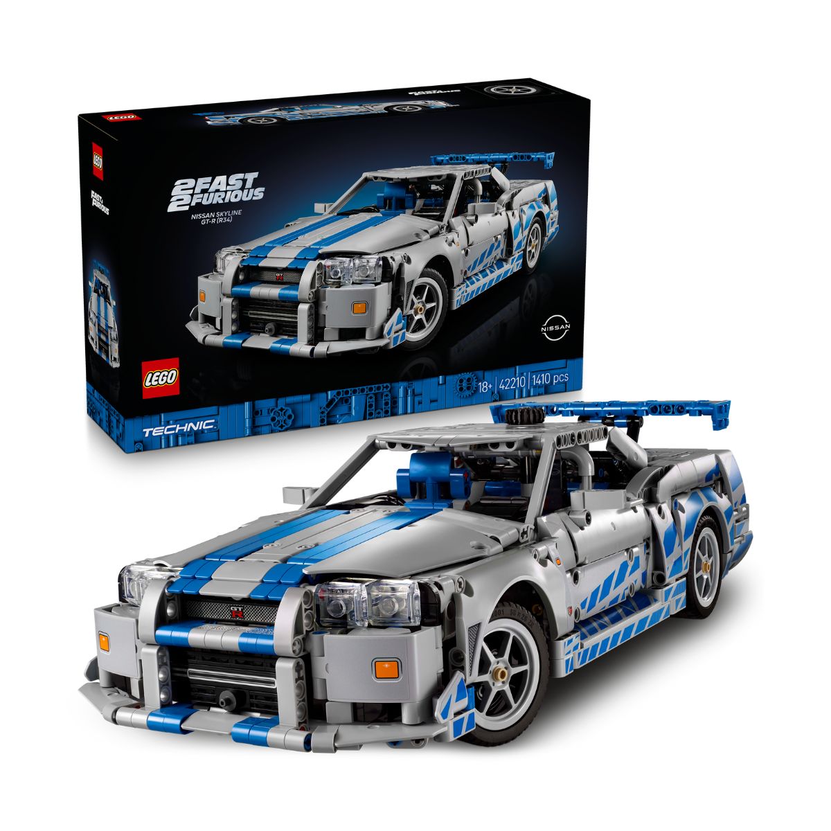 Đồ Chơi Lắp Ráp Xe Đua Nissan Skyline GT-R (R34) LEGO TECHNIC 42210