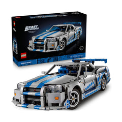 Nissan Skyline GT-R (R34) Racing Car Building Set LEGO TECHNIC 42210 (1410 pieces)