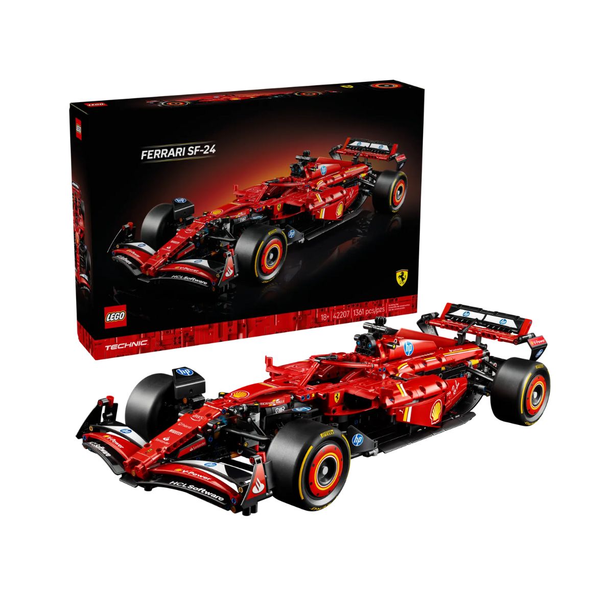 Đồ Chơi Lắp Ráp Xe Ferrari SF-24 F1 LEGO TECHNIC 42207