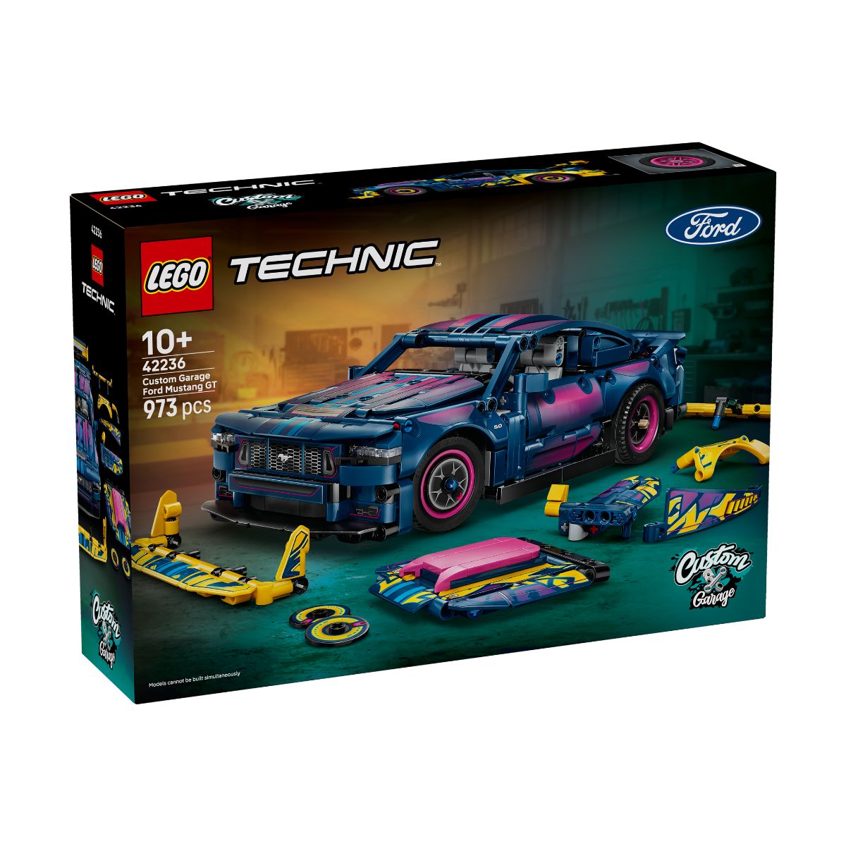 Đồ Chơi Lắp Ráp Xe Ford Mustang GT Với Gara Cá Nhân Hóa LEGO TECHNIC 42236 (973 Chi Tiết)