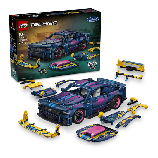 Đồ Chơi Lắp Ráp Xe Ford Mustang GT Với Gara Cá Nhân Hóa LEGO TECHNIC 42236 (973 Chi Tiết)
