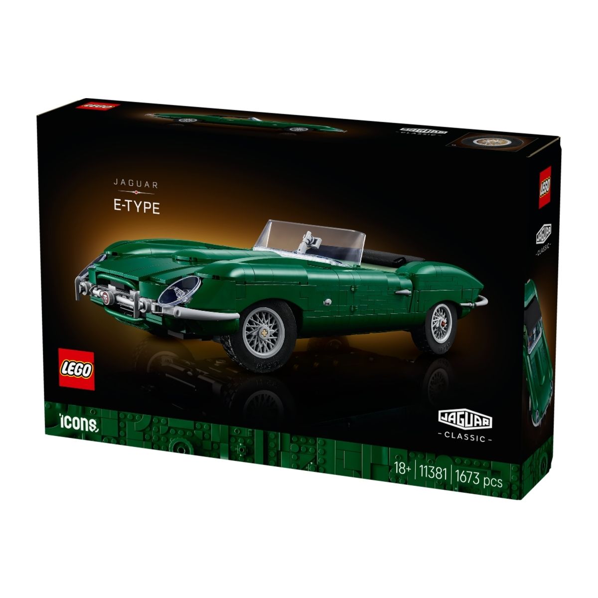 Đồ Chơi Lắp Ráp Xe Jaguar E-Type Cổ Điển LEGO ICONS 11381 (1673 Chi Tiết)