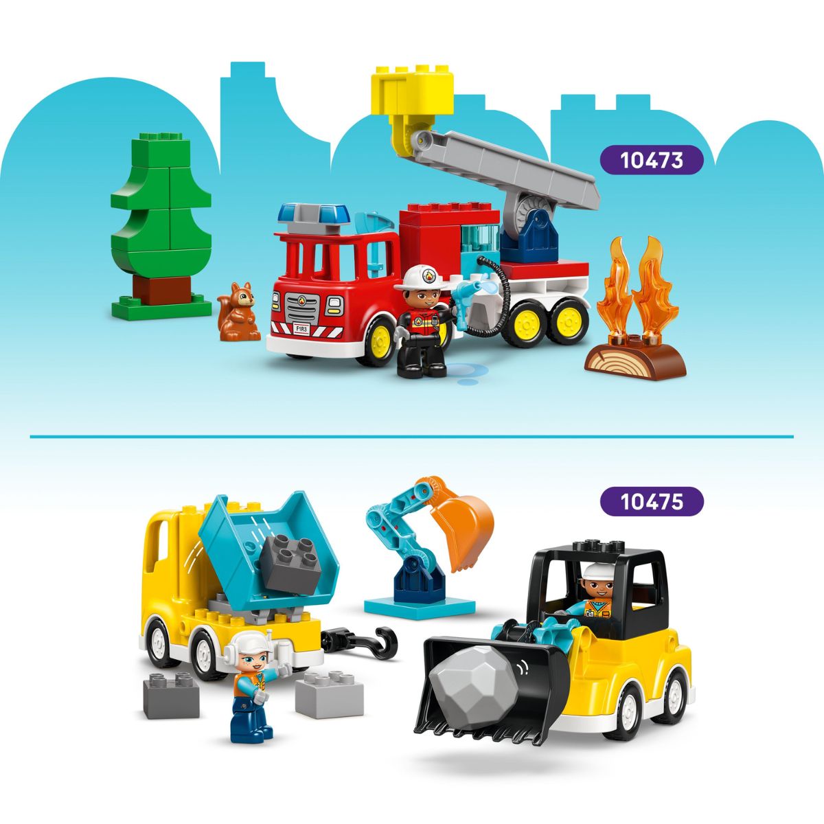 Đồ Chơi Lắp Ráp Xe Mô Tô Cảnh Sát Xanh Dương LEGO DUPLO 10471