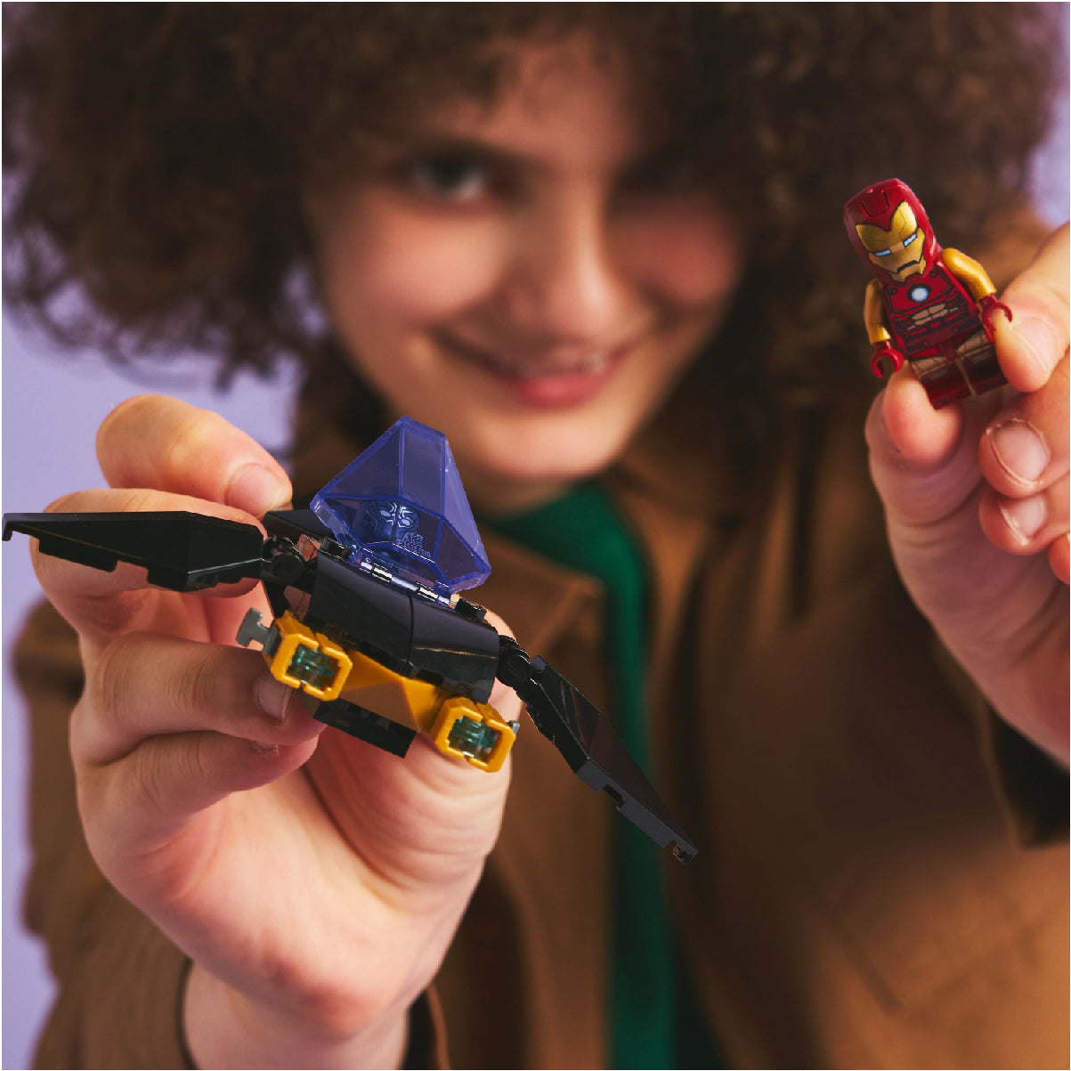 Đồ Chơi Lắp Ráp Xe Người Sắt, Black Panther Đấu Với Hulk LEGO SUPERHEROES 76310