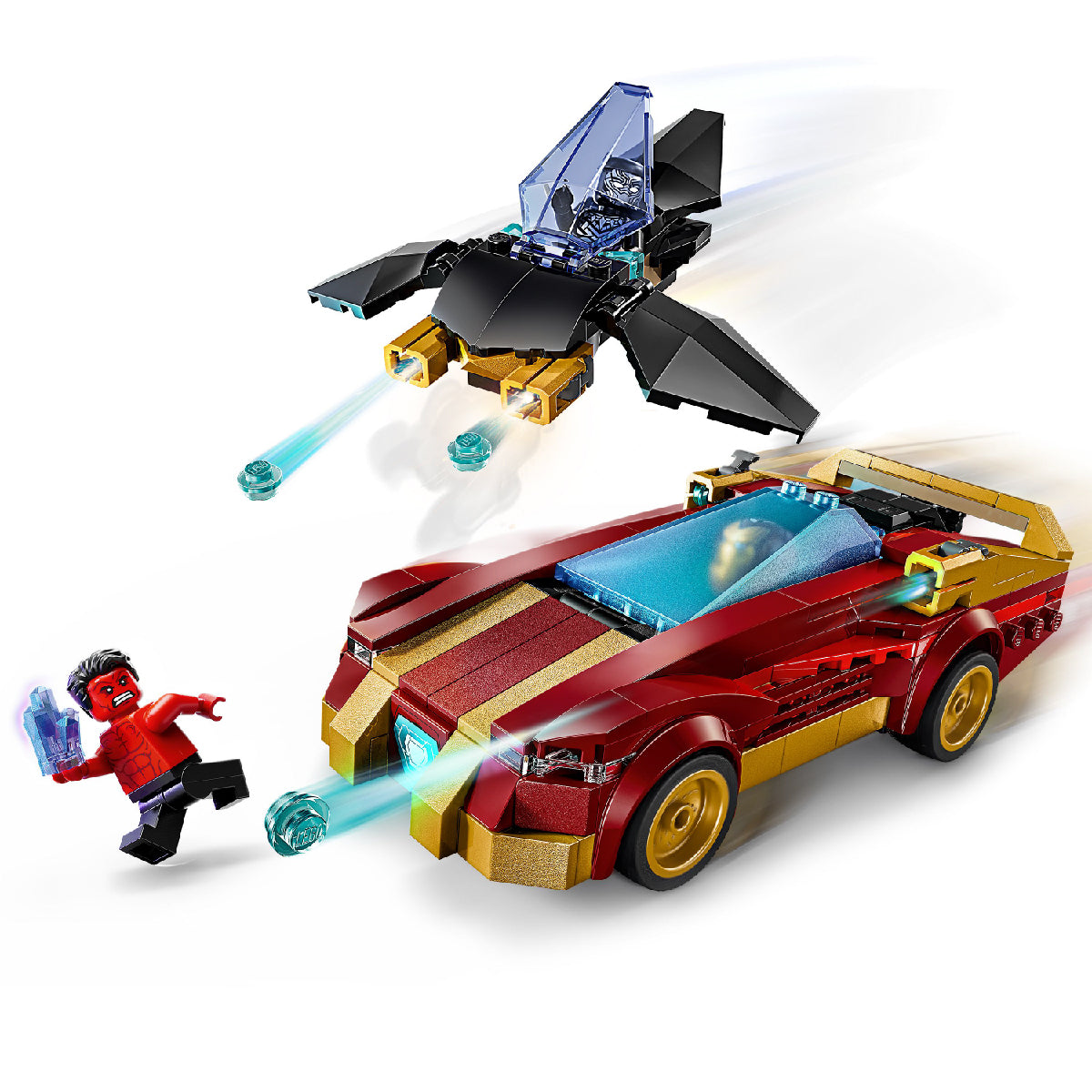 Đồ Chơi Lắp Ráp Xe Người Sắt, Black Panther Đấu Với Hulk LEGO SUPERHEROES 76310