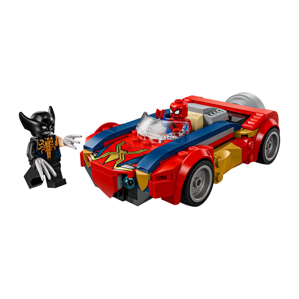 Đồ Chơi Lắp Ráp Xe Spider-Man Và Wolverine Bị Venom Hóa LEGO SUPERHEROES 76336