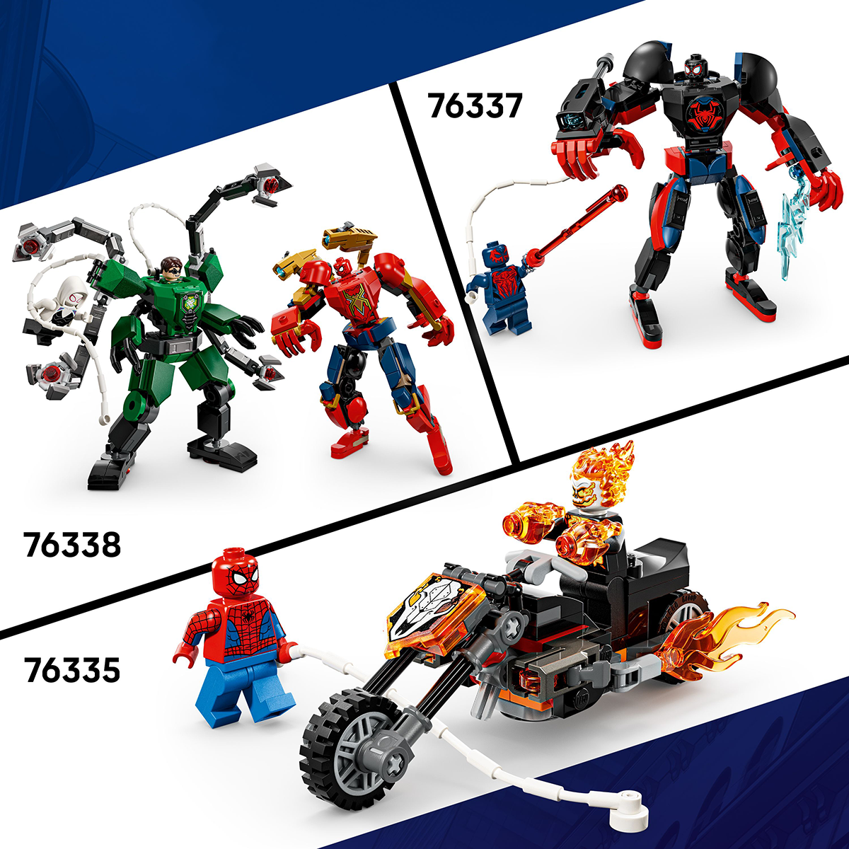 Đồ Chơi Lắp Ráp Xe Spider-Man Và Wolverine Bị Venom Hóa LEGO SUPERHEROES 76336
