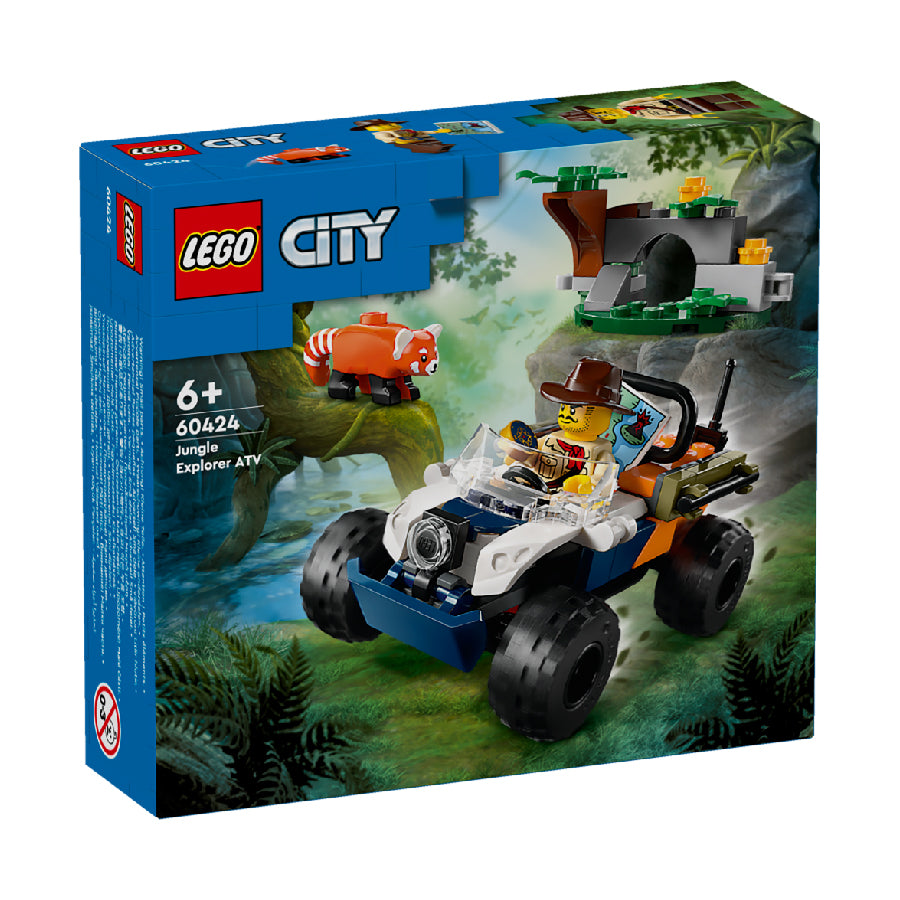 Đồ Chơi Lắp Ráp Xe Tải Atv Giải Cứu Gấu Trúc Đỏ Lego City 60424 (92 Chi Tiết)