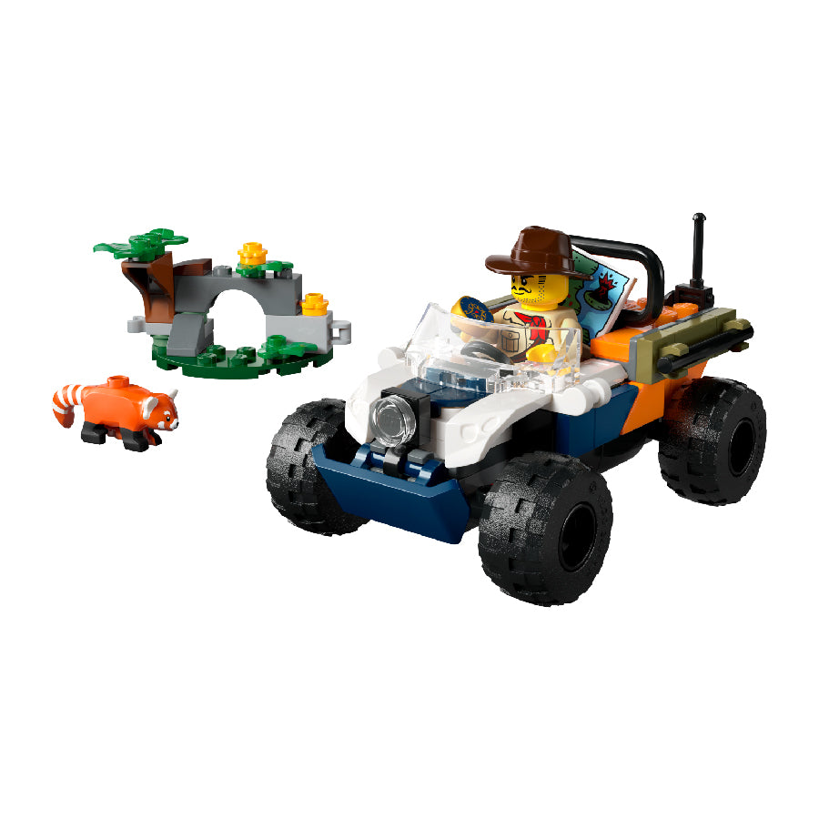 Đồ Chơi Lắp Ráp Xe Tải Atv Giải Cứu Gấu Trúc Đỏ LEGO CITY 60424 (92 chi tiết)