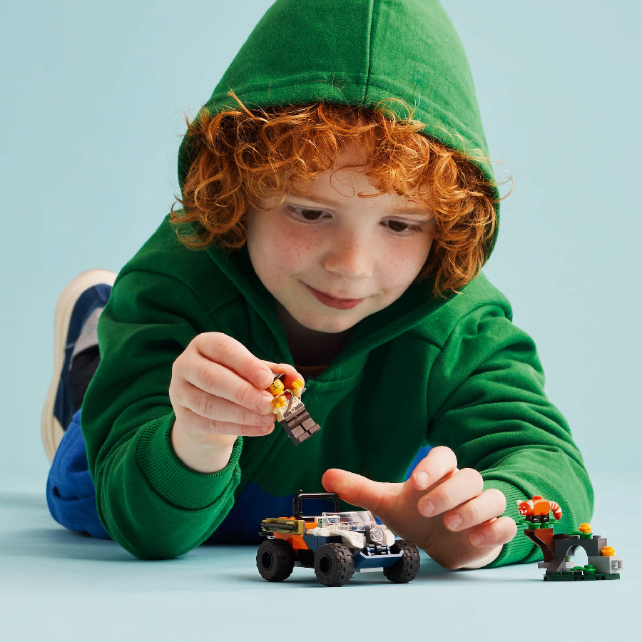 Đồ Chơi Lắp Ráp Xe Tải Atv Giải Cứu Gấu Trúc Đỏ LEGO CITY 60424 (92 chi tiết)